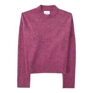 Abercrombie & Fitch Womens Purple Mock Neck Classic Preppy Sweater Small